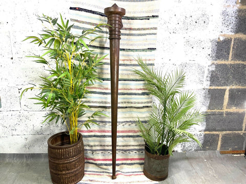 Large Rustic Reclaimed Metal Medieval Torche Torch Candle Holder Wedding Prop