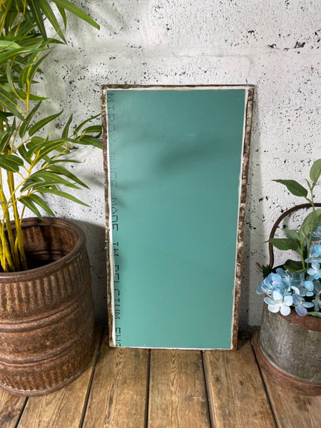 Vintage Reclaimed Industrial Cast Wrought Iron Metal Window Frame Garden Mirror