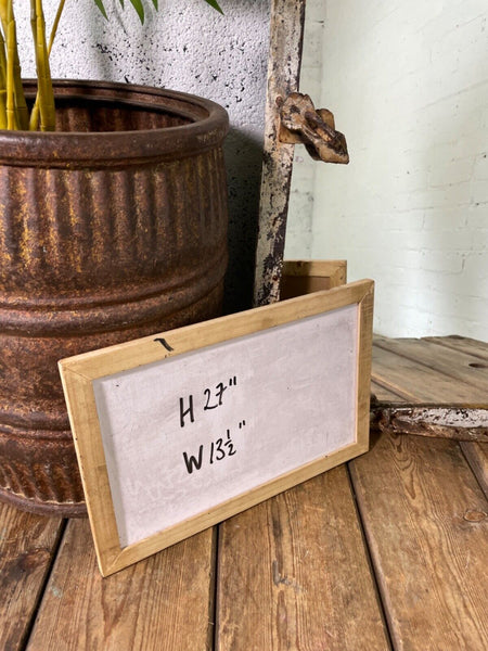 Vintage Reclaimed Industrial Cast Wrought Iron Metal Window Frame Garden Mirror