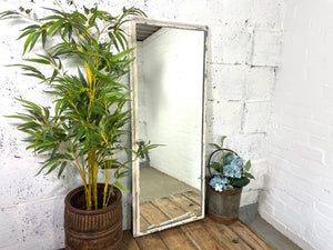 Vintage Reclaimed Industrial Cast Wrought Iron Metal Window Frame Garden Mirror
