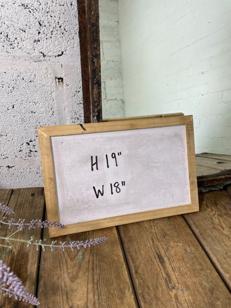 Vintage Reclaimed Industrial Cast Wrought Iron Metal Window Frame Garden Mirror