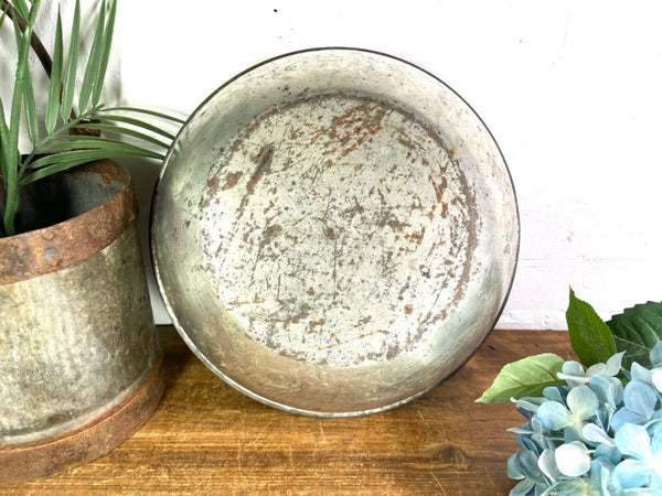Vintage Industrial Heavy Duty Stainless Steel Mixing Bowl Dairy Farming Milking