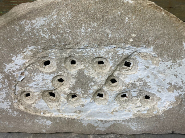 Antique Indian Hand Carved Stone Jhali Ventilation Window Home Garden Decor
