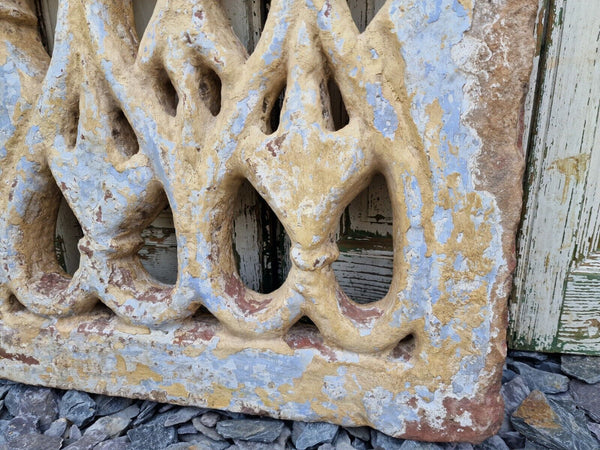 Antique Indian Hand Carved Stone Jhali Ventilation Window Home Garden Decor