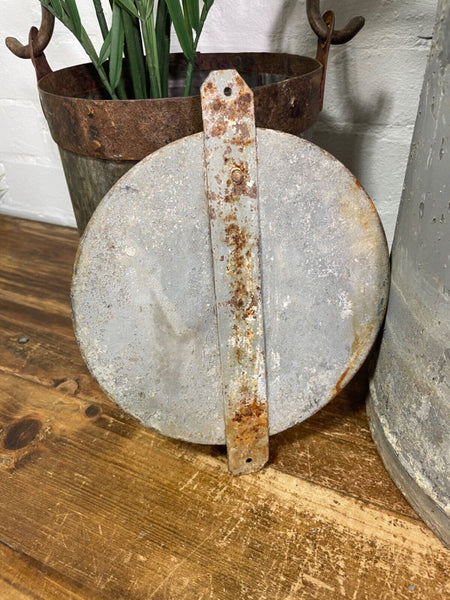 Vintage Large Rustic Galvanised Milk Churn Garden Planter Wedding Prop