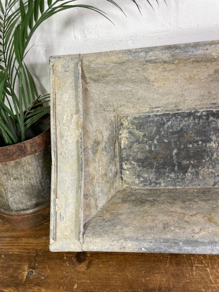 Vintage Large Galvanised Grape Hod Trough Garden Planter Pond Dog Bath Tub