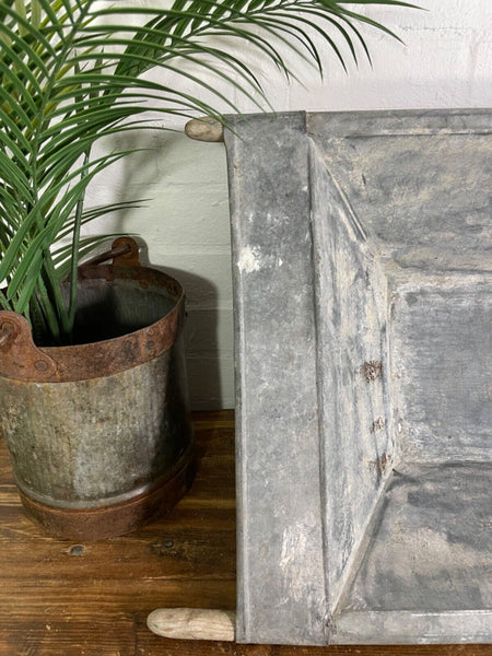 Vintage Large Galvanised Grape Hod Trough Garden Planter Pond Dog Bath Tub
