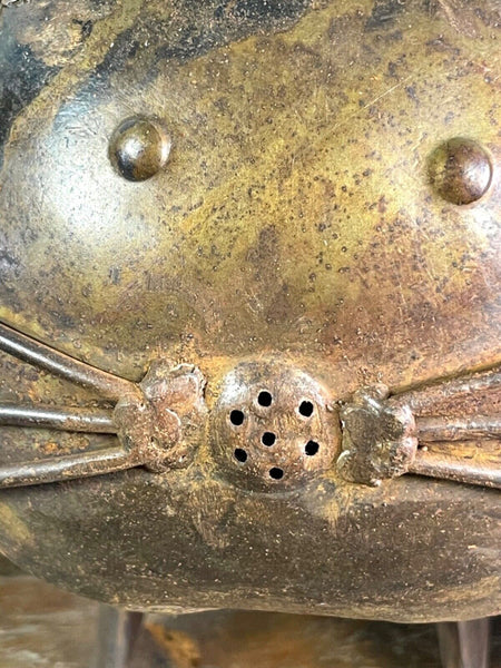 Rustic Reclaimed Handmade Metal Cat Watering Can Water Feature Garden Sculpture