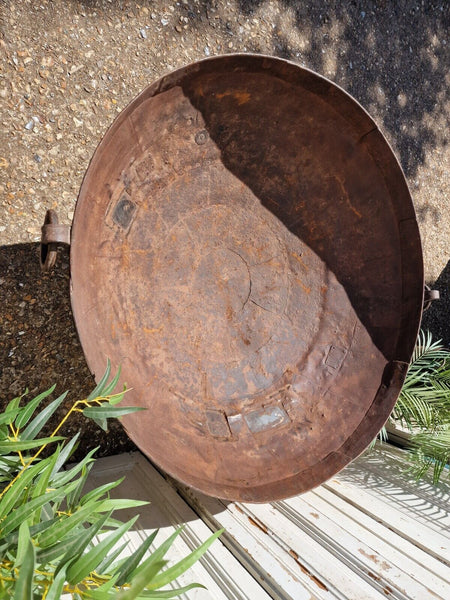 Very Large Antique Original Indian Kadai Fire Pit BBQ Drinks Ice Cooler Planter