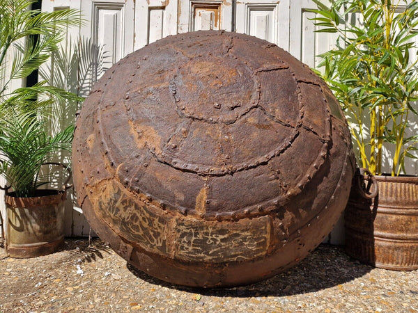 Very Large Antique Original Indian Kadai Fire Pit BBQ Drinks Ice Cooler Planter