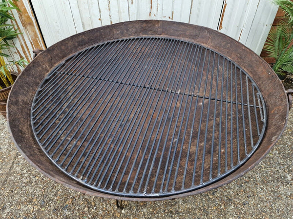 XL Giant Antique Original Indian Kadai Fire Pit BBQ Drinks Ice Cooler Planter