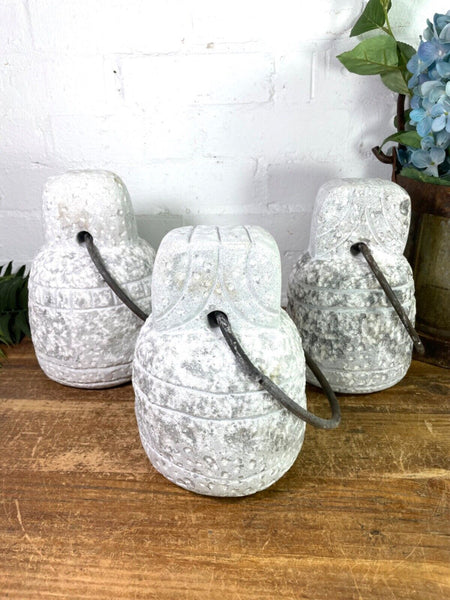 Rustic Reclaimed Solid Stone Indian Vagator Tent Marquee Weight Door Stop