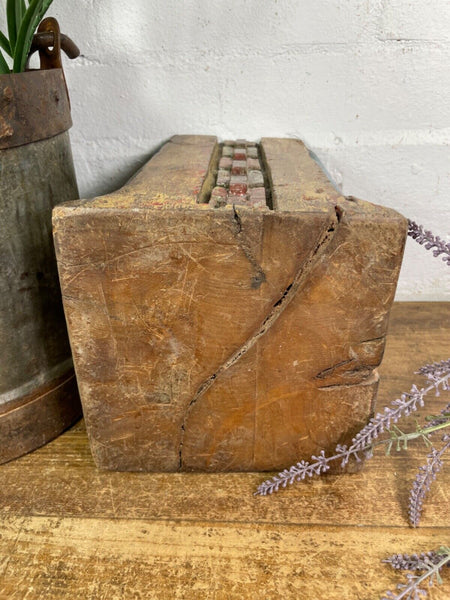 Vintage Reclaimed Hand Carved Indian Wooden Pillar Base Candle Holder Plinth