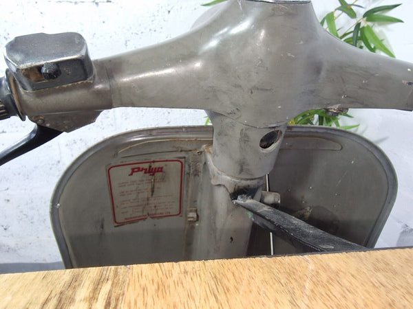 Original Vintage Indian Bajaj Vespa Style Scooter Bar Wine Rack Console Table