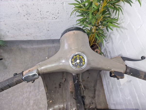 Original Vintage Indian Bajaj Vespa Style Scooter Bar Wine Rack Console Table