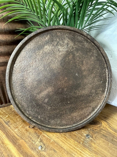Large Vintage Reclaimed Original Heavy Duty Metal Dolly Tub Garden Planter