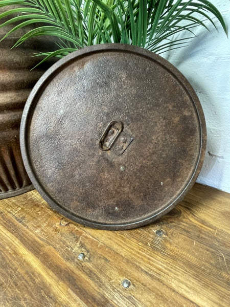 Large Vintage Reclaimed Original Heavy Duty Metal Dolly Tub Garden Planter