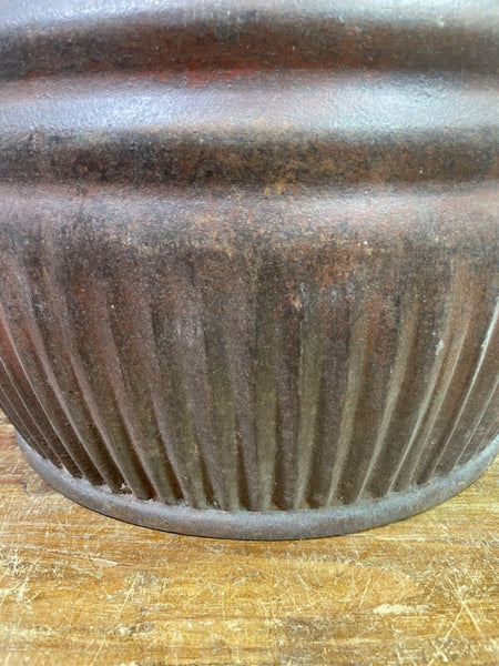 Large Vintage Reclaimed Original Heavy Duty Metal Dolly Tub Garden Planter