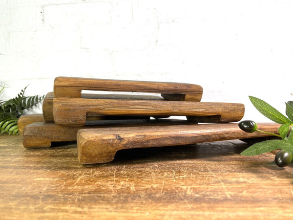 Vintage Rustic Small Solid Wooden Chopping Block Serving Cheese Nibbles Board