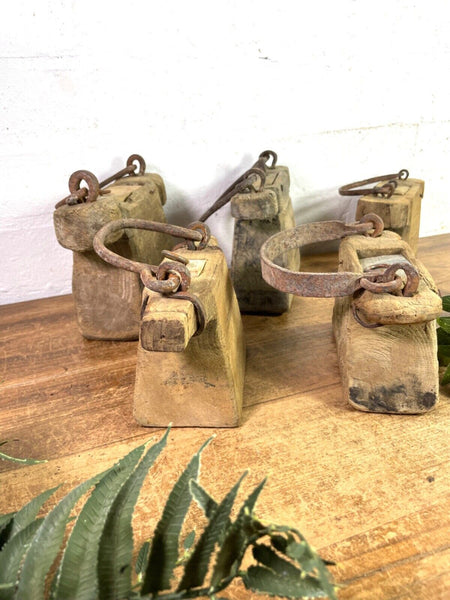 Vintage Indian Rustic Wabi Sabi Hand Carved Teak Wooden Oil Lantern Container