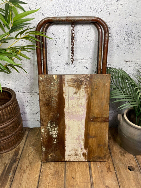 Vintage Reclaimed Folding Wooden Boat Wood Side Lamp Bedside Table