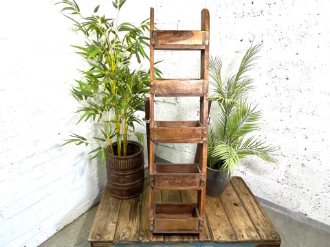 Vintage Indian Brick Mould Floor Standing Kitchen Display Shelves Spice Rack