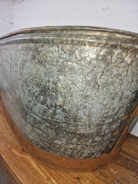 Rustic Reclaimed Large 4ft Galvanised Trough Garden Planter Bath Tub Ice Bucket