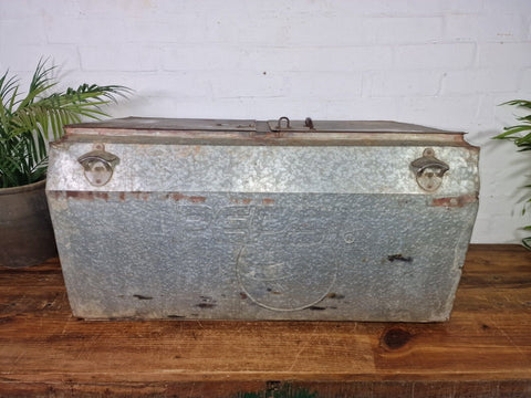 Rare Vintage Original Retro Metal Pepsi Soda Drinks Cooler Box VW Camping Picnic