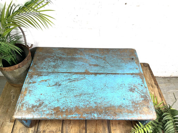 Vintage Rustic Solid Wooden Serving Platter Tray  Low Table Stand Chopping Board