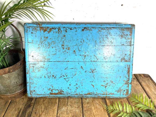 Vintage Rustic Solid Wooden Serving Platter Tray  Low Table Stand Chopping Board