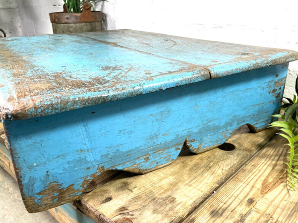 Vintage Rustic Solid Wooden Serving Platter Tray  Low Table Stand Chopping Board