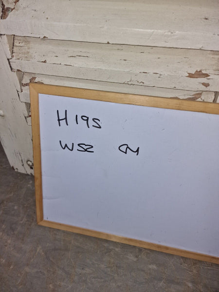 Vintage Single French Rustic White Chippy Painted Wooden Louvered Shutter Doors