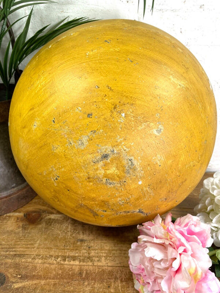 Authentic Indian Yellow Rustic Hand Made Riveted Water Pot Dry Flower Vase