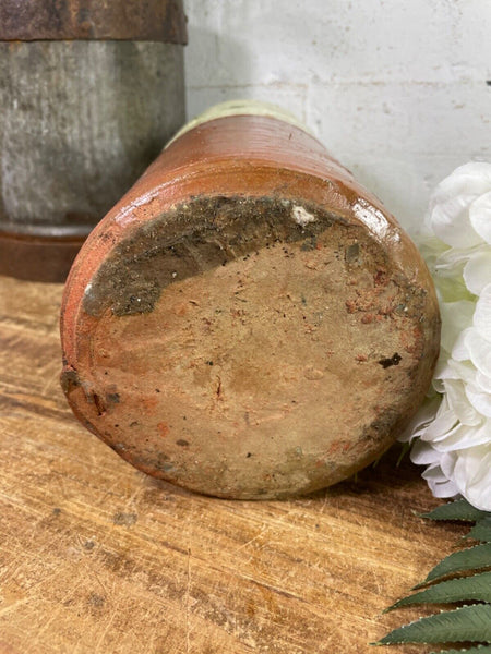 Rustic Italian Style Hand Made Terracotta Bottle Vase Amphora Dry Flowers