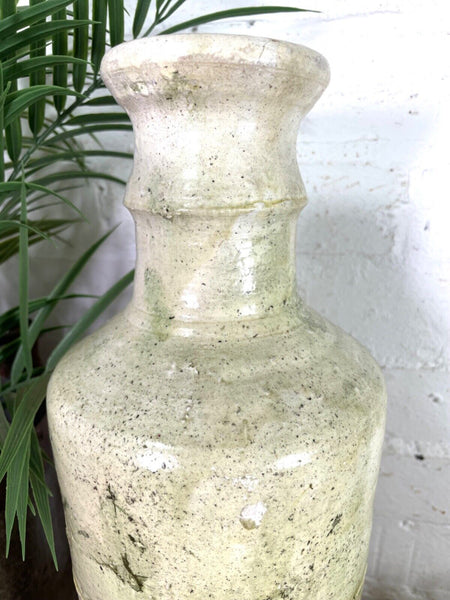 Rustic Italian Style Hand Made Terracotta Bottle Vase Amphora Dry Flowers