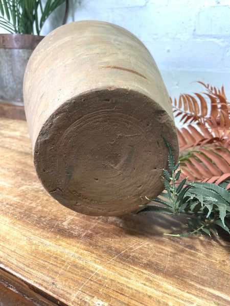 Rustic Vintage Mediterranean Terracotta Olive Storage Jar Amphora Urn Pot Vase