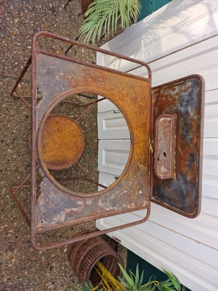 Vintage French Rustic Metal Wash Stand Basin Sink Home Garden Decor Planter