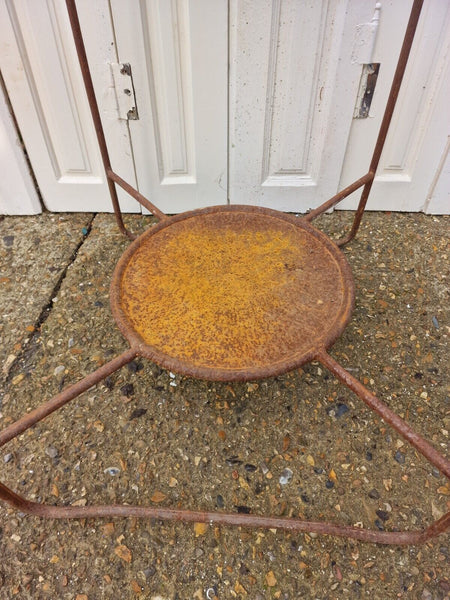 Vintage French Rustic Metal Wash Stand Basin Sink Home Garden Decor Planter