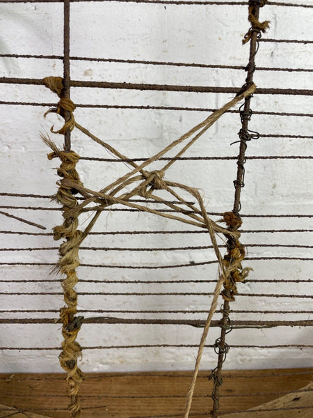 Vintage Rustic Bentwood Agricultural Garden Potato Sieve Riddle Wall Decor