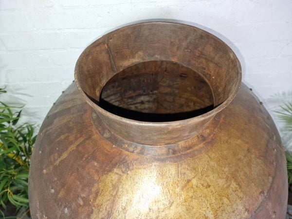 Large 5ft Reclaimed Recycled Metal Alibaba Urn Pot Vase Wedding Display Prop