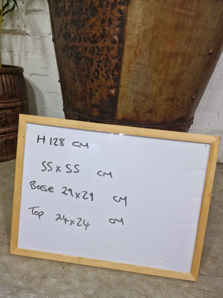 Large 4ft Reclaimed Recycled Metal Alibaba Urn Pot Vase Wedding Display Prop