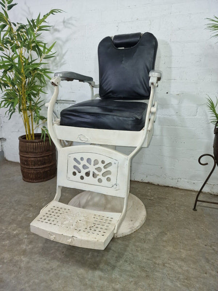 Vintage Antique 1920's Heavy Duty Industrial Indian Barbour Chair Dentist Seat