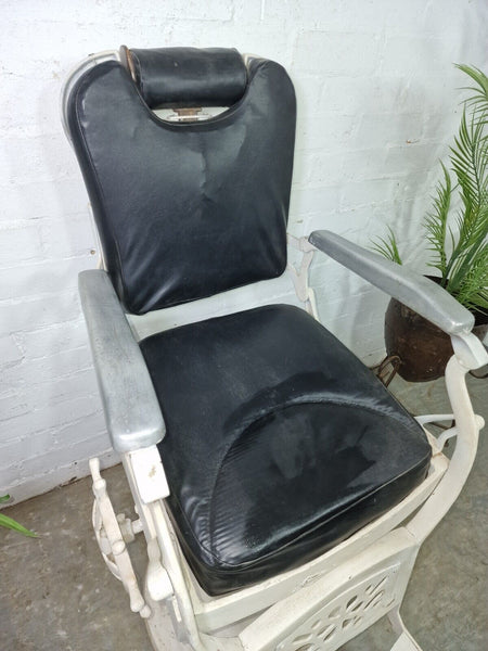 Vintage Antique 1920's Heavy Duty Industrial Indian Barbour Chair Dentist Seat