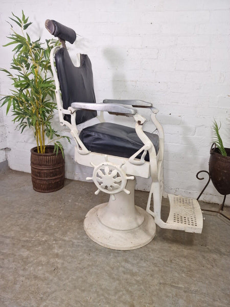 Vintage Antique 1920's Heavy Duty Industrial Indian Barbour Chair Dentist Seat