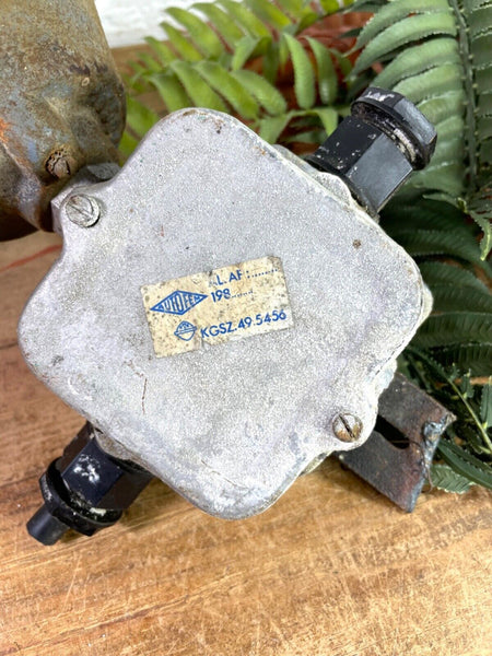 Vintage Hungarian Industrial Enamel Caged Ceiling Pendant Light