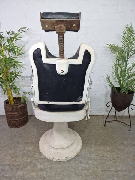 Vintage Antique 1920's Heavy Duty Industrial Indian Barbour Chair Dentist Seat