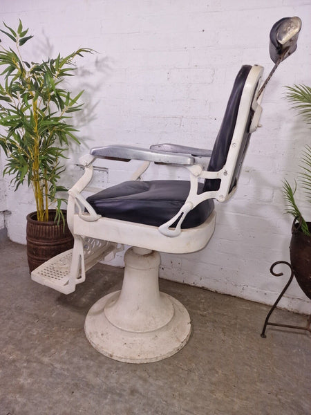 Vintage Antique 1920's Heavy Duty Industrial Indian Barbour Chair Dentist Seat