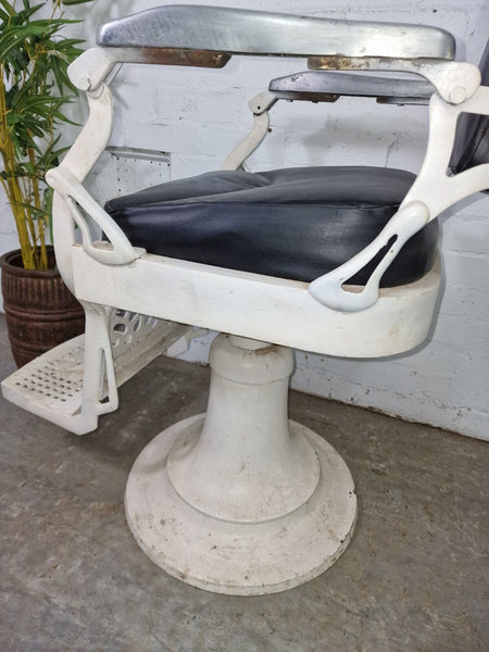Vintage Antique 1920's Heavy Duty Industrial Indian Barbour Chair Dentist Seat