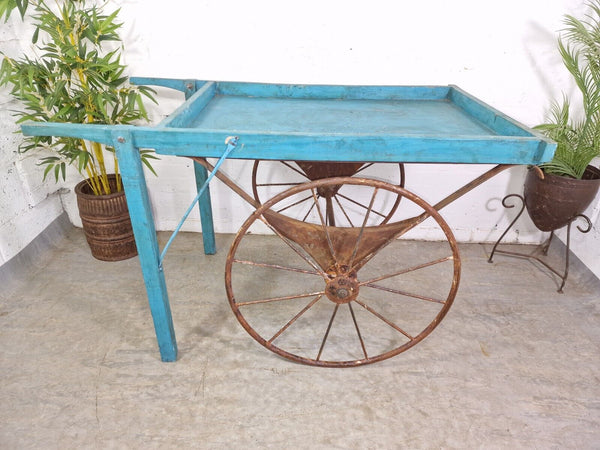 Reclaimed Hand Made Recycled Wood Sweet Market Flower Cart Wedding Display Prop