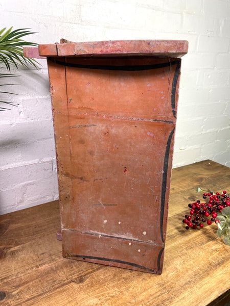 Antique 19th Century Coachman's Horse Drawn Wagon Cart Tool Storage Trunk Chest